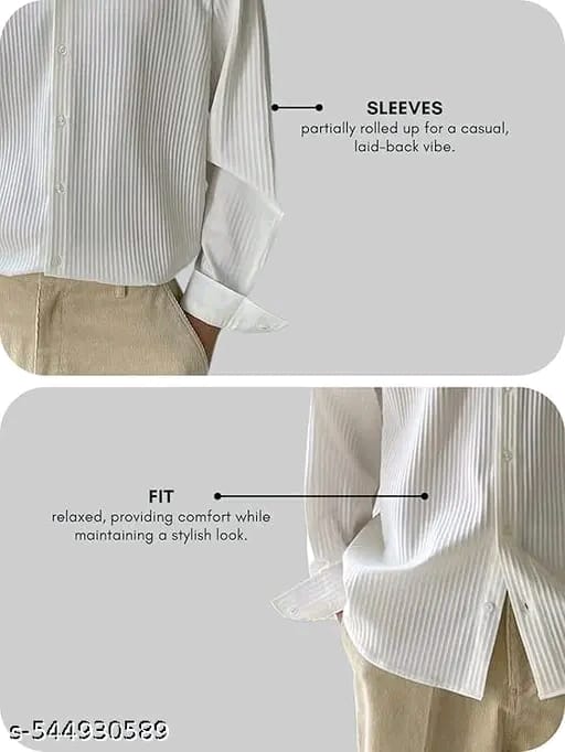 Korean Style Oversized Plisse Shirt for Men