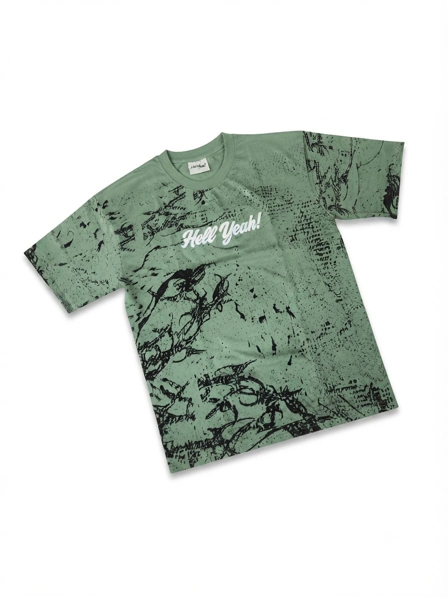 Vintage Sage “Hell Yeah!” Graphic T-Shirt