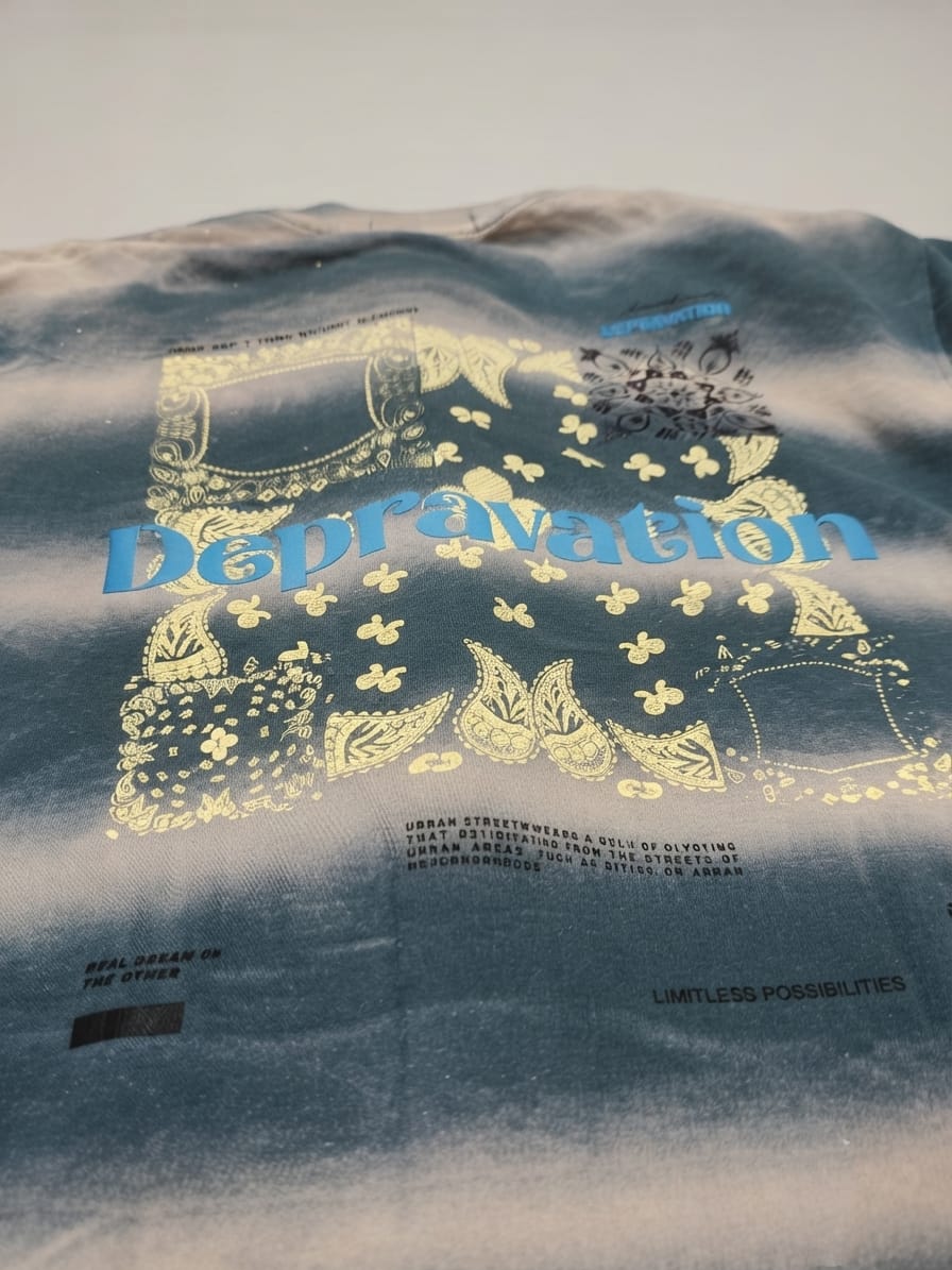 Midnight Fade Acid Wash Graphic T-Shirt