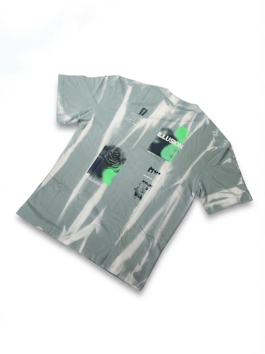 Mistwashed Illusion Graphic T-Shirt