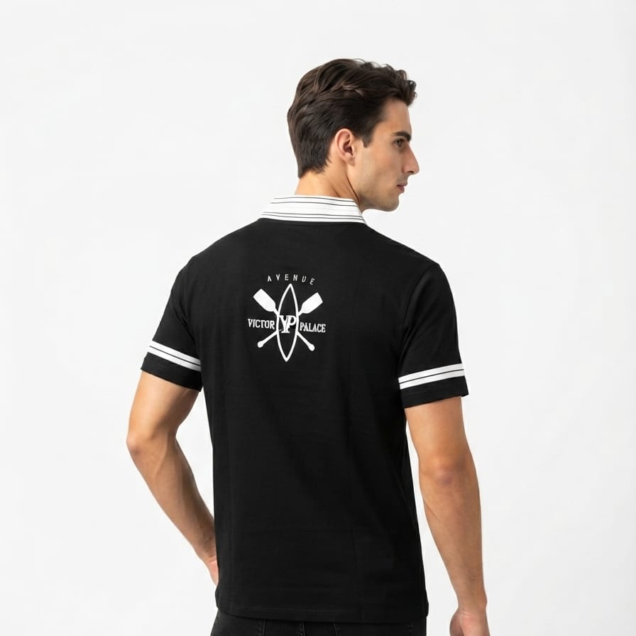 Retro Racing Graphic Polo T-Shirt
