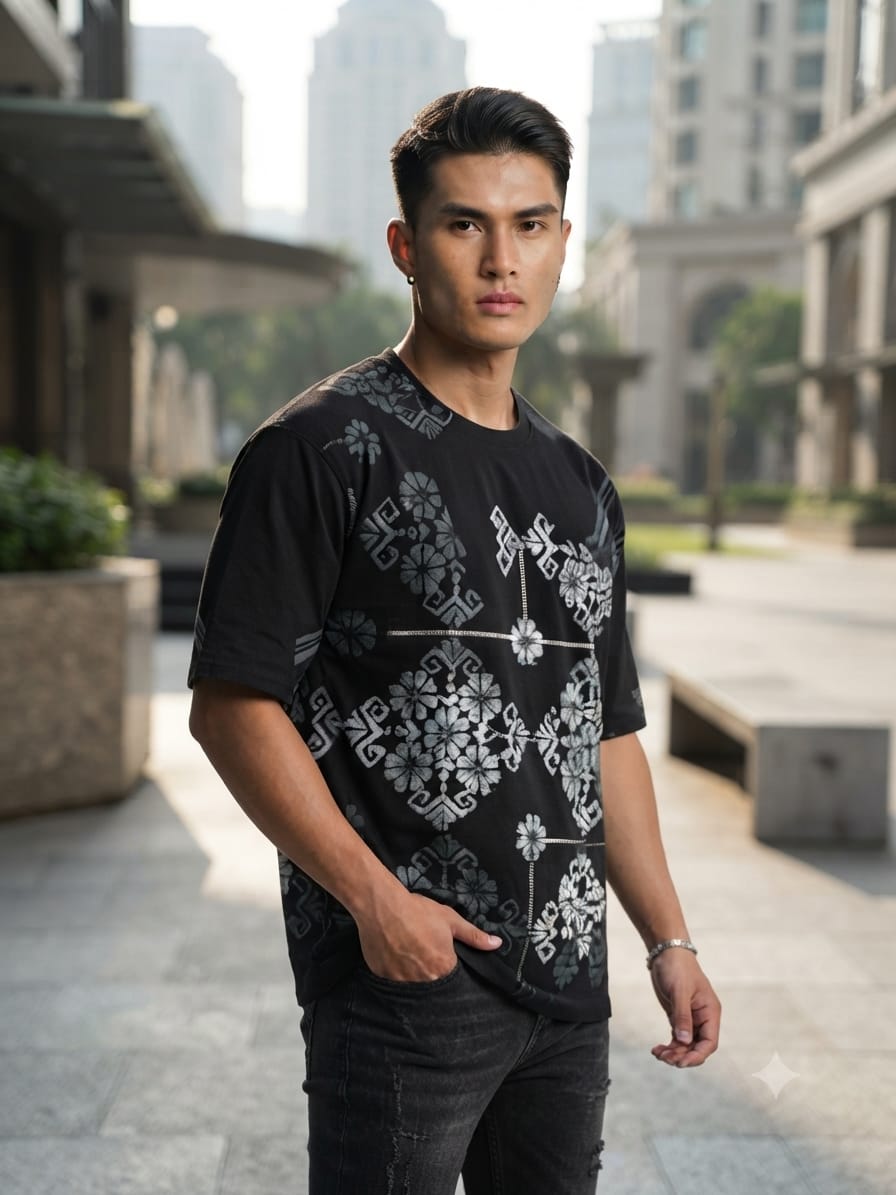 Nordic Pattern Oversize tee