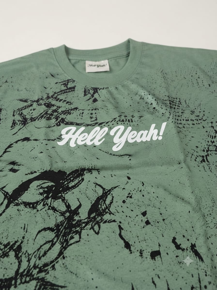 Vintage Sage “Hell Yeah!” Graphic T-Shirt