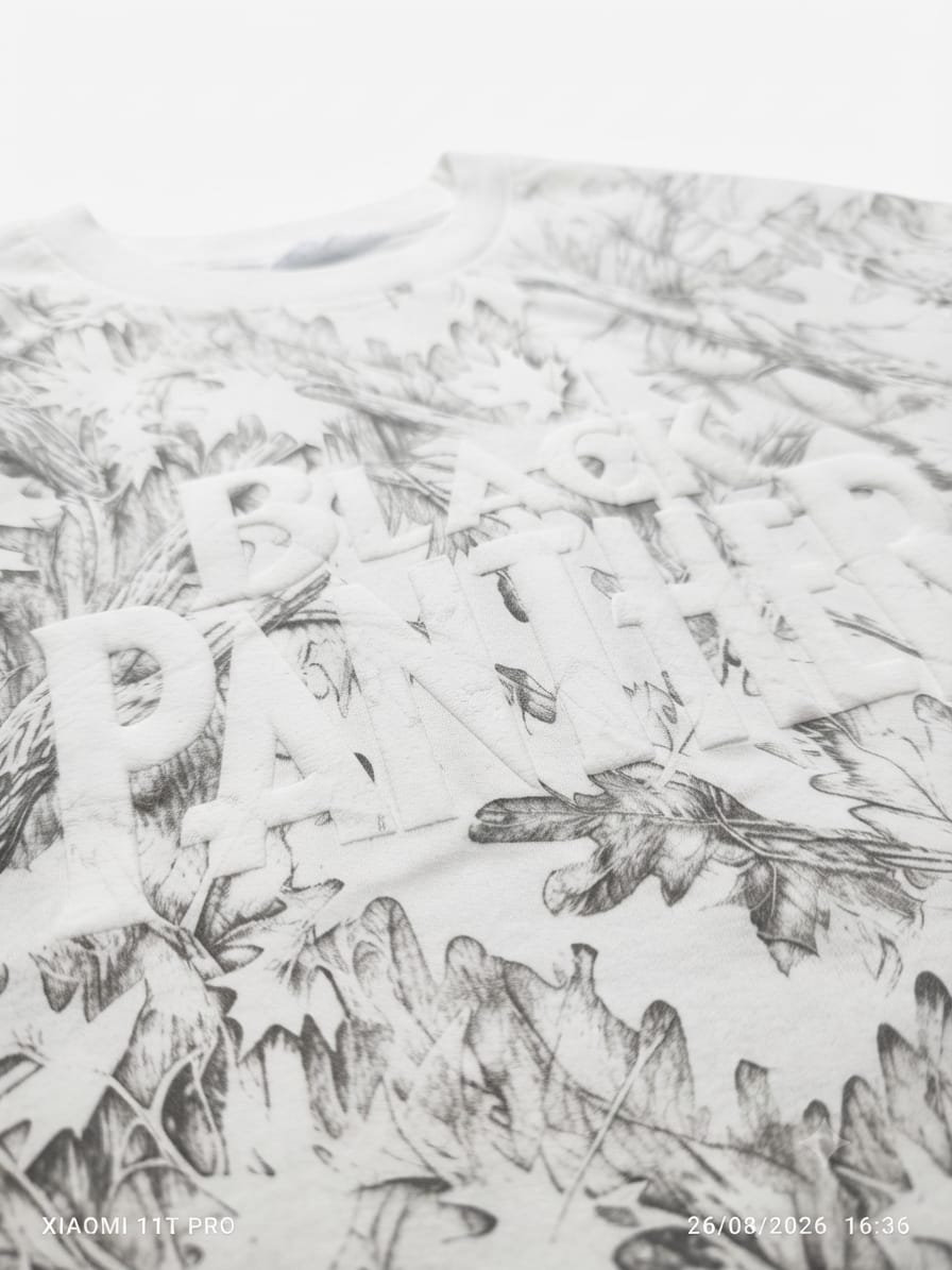 Botanical Sketch “BACK POWER” Oversized T-Shirt