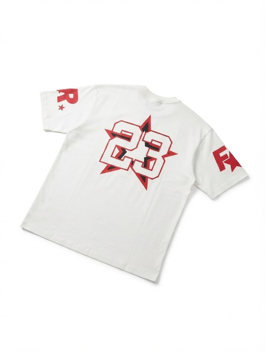 Chicago 23 Speed Graphic Oversized T-Shirt – White