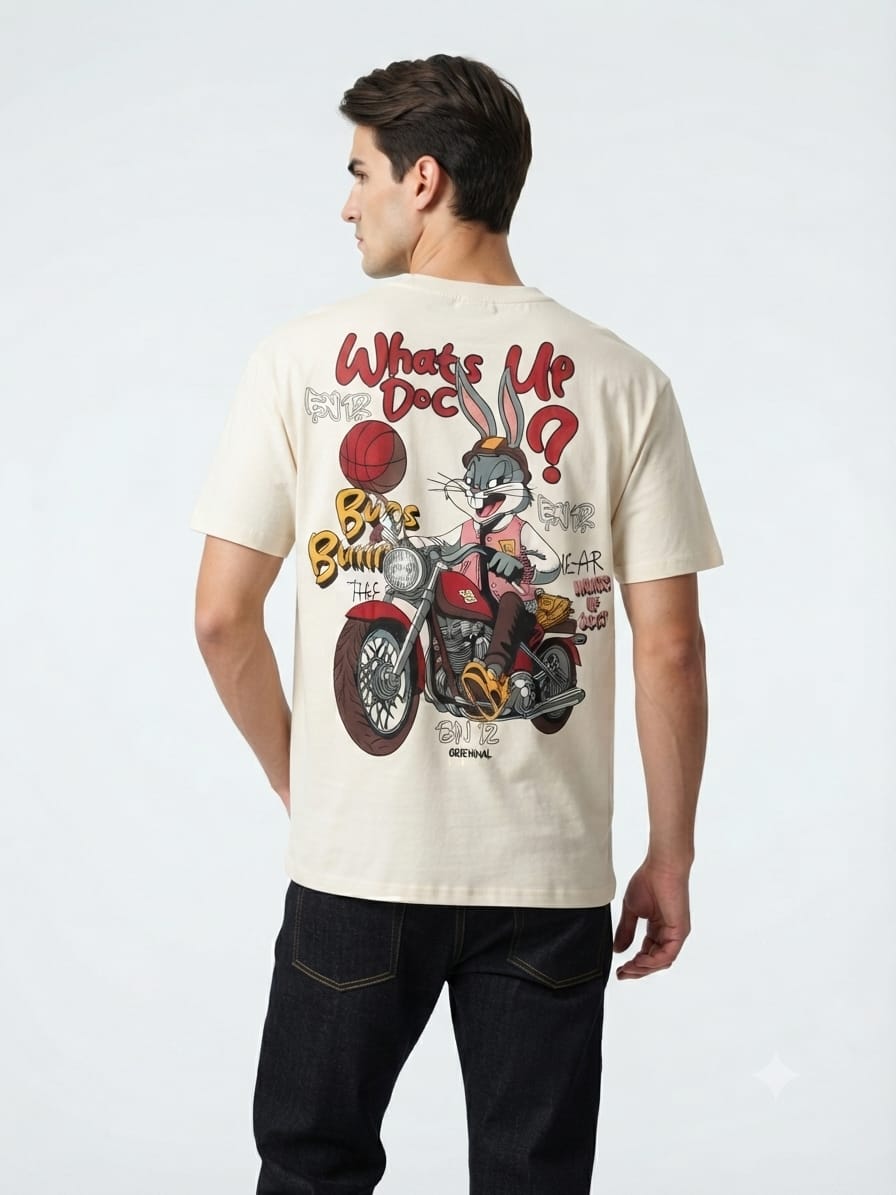 Vintage Cartoon Graphic Oversized T-Shirt