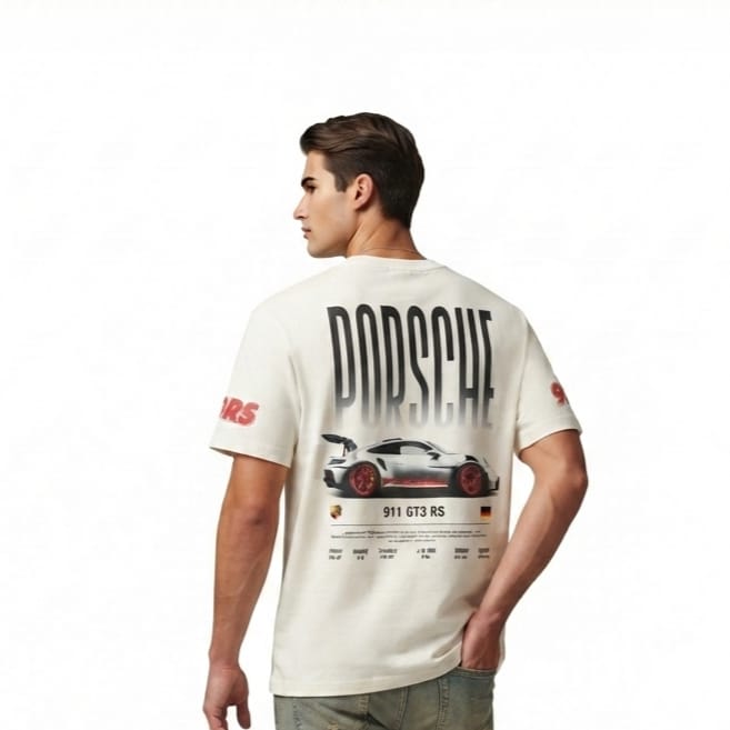 Porsche 911 GT3 RS Graphic Oversized T-Shirt