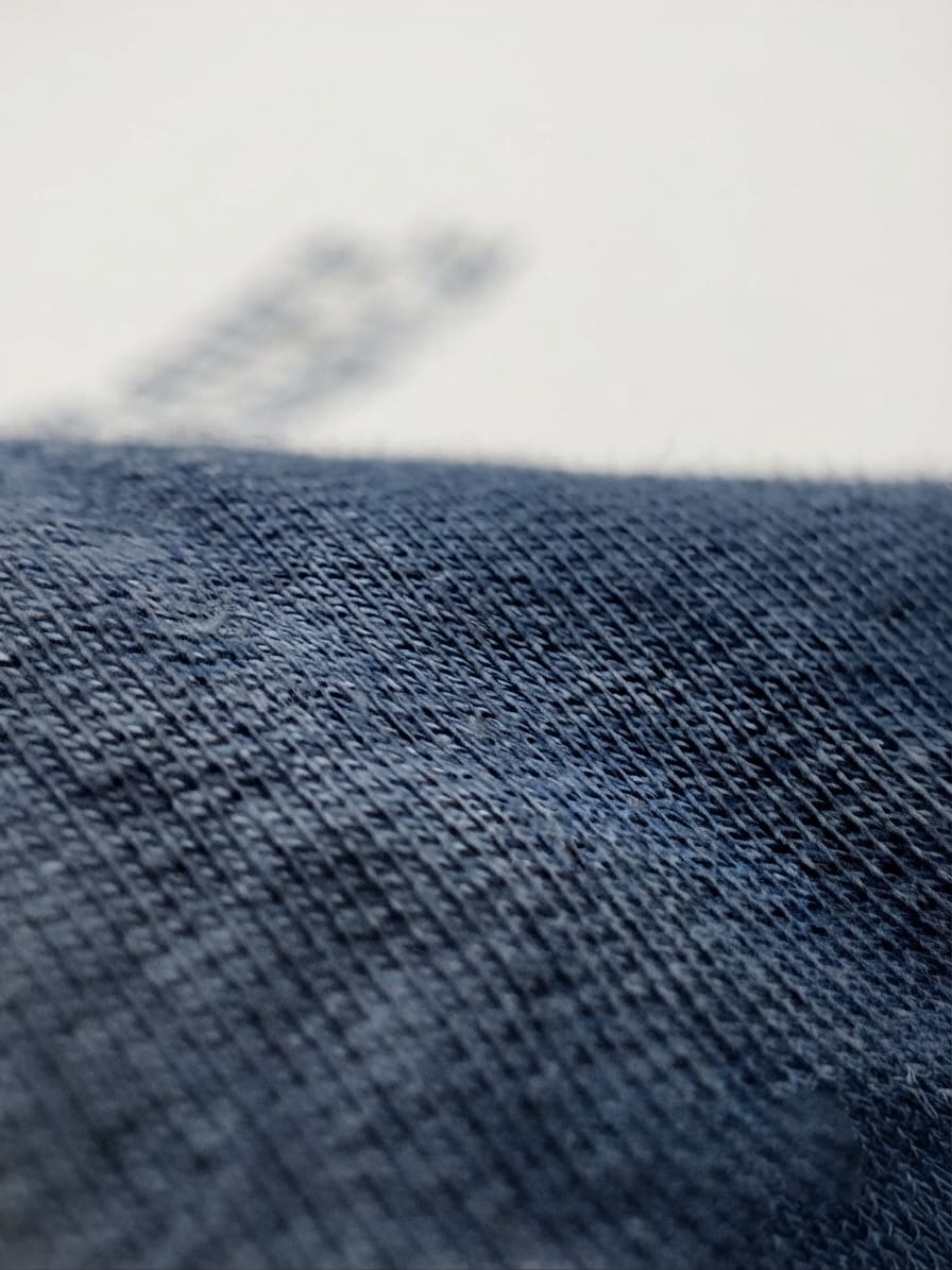 Blue Cloud Wash Graphic T-Shirt