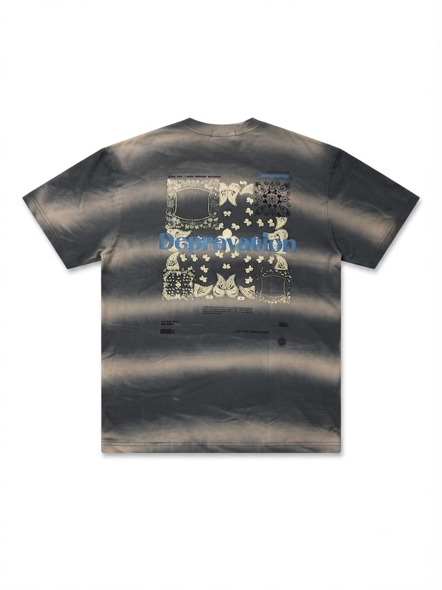 Midnight Fade Acid Wash Graphic T-Shirt