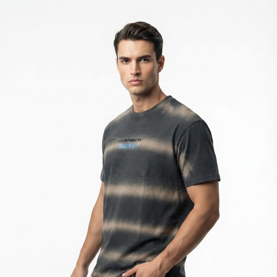 Midnight Fade Acid Wash Graphic T-Shirt