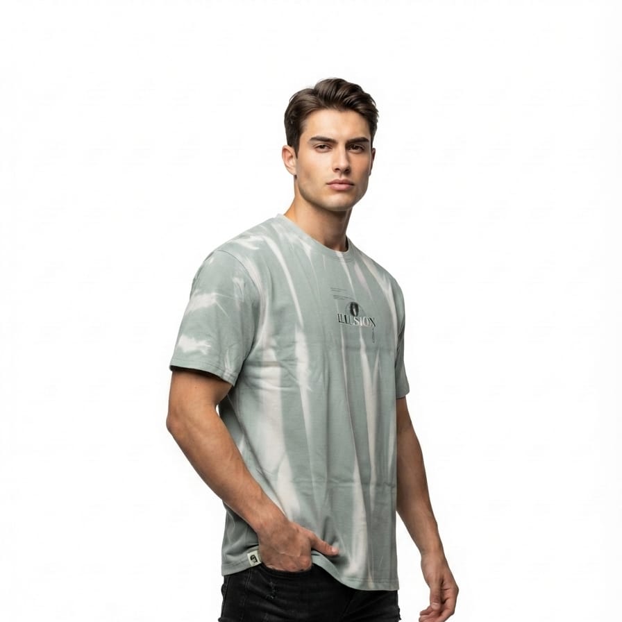 Mistwashed Illusion Graphic T-Shirt