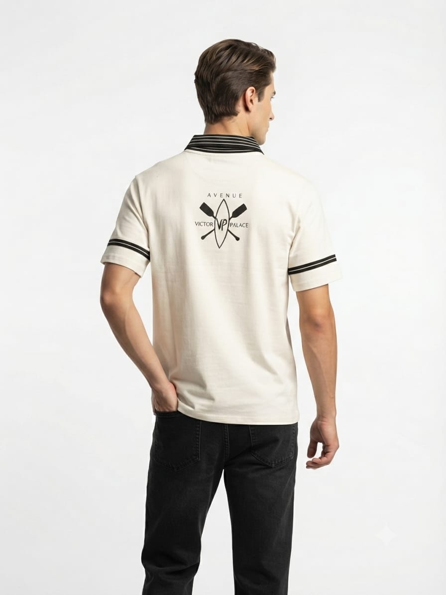 Retro Racing Graphic Polo T-Shirt