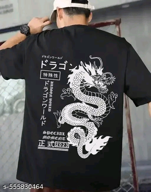 Oversized Japanese Dragon Streetwear T-Shirt